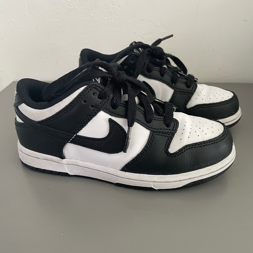 Nike Panda Dunks Kids Black and White Sneakers
